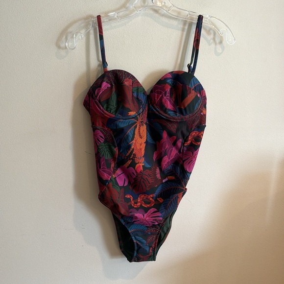 NWOT Farm Rio Sweetheart One-Piece Swimsuit XS - Picture 5 of 9
